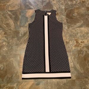Michael Kors black and white polkadot dress, size M